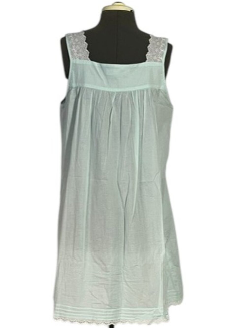 EILEEN WEST Light Mint Green Nightgown With Robe Set Size S NWOT - Picture 4 of 16